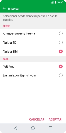 Pulsa Teléfono.