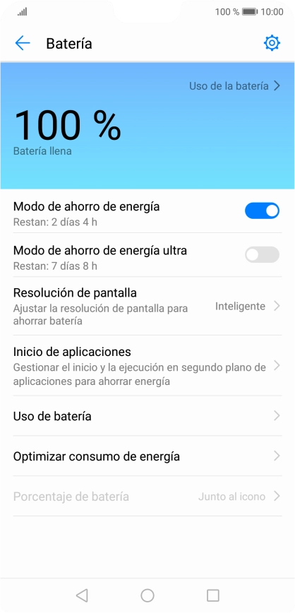 Pulsa la tecla de inicio para terminar y regresar a la pantalla de inicio.