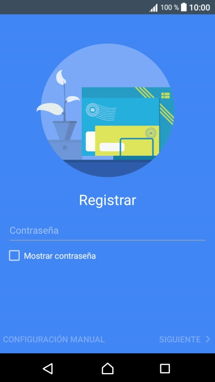 Pulsa Contraseña e introduce la contraseña de tu cuenta de correo electrónico.