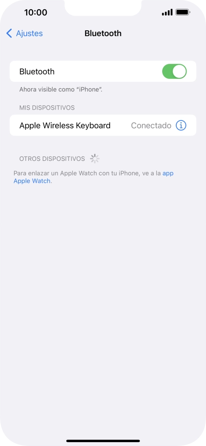 Desliza el dedo hacia arriba desde la parte inferior de la pantalla para terminar y volver a la pantalla de inicio.