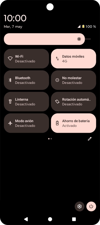 Pulsa la tecla de inicio para terminar y regresar a la pantalla de inicio.