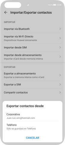 Pulsa Teléfono.