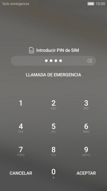 Si lo solicita el teléfono, introduce el código PIN y pulsa ACEPTAR.
