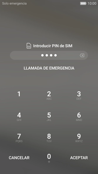 Si lo solicita el teléfono, introduce el código PIN y pulsa ACEPTAR.