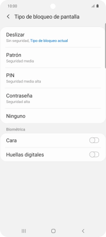 Pulsa Huellas digitales.