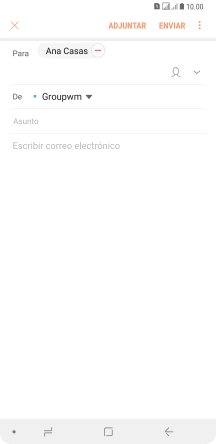 Pulsa Asunto e introduce el asunto deseado.