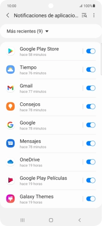 Pulsa la lista desplegable.