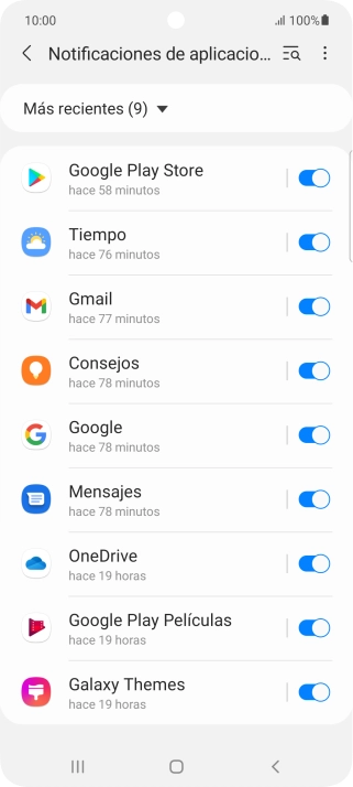 Pulsa la lista desplegable.