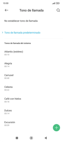 Pulsa los timbres de llamada deseados para escucharlos.