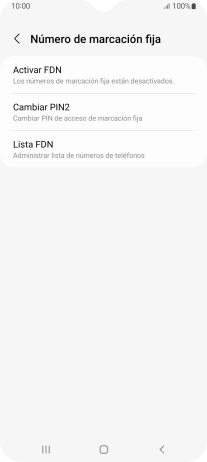 Pulsa Activar FDN.