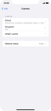 Pulsa el nombre de la cuenta de correo electrónico que acabas de crear.
