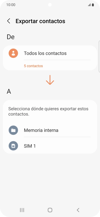 Pulsa el nombre de la tarjeta SIM.