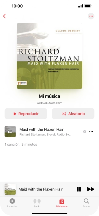 Pulsa el título de la canción.