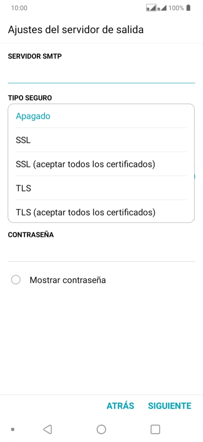Pulsa Apagado para desactivar la función.