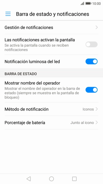 Pulsa Gestión de notificaciones.