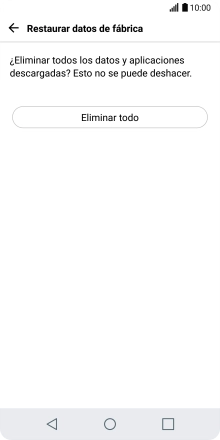 Pulsa Eliminar todo.