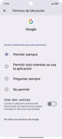 Pulsa el ajuste deseado.