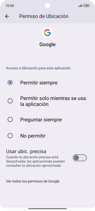Pulsa el ajuste deseado.