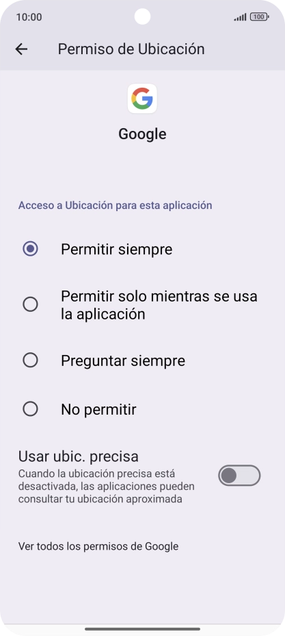 Pulsa el ajuste deseado.