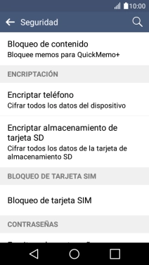 Pulsa Bloqueo de tarjeta SIM.
