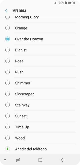 Pulsa Añadir del teléfono y desplázate a la carpeta deseada.