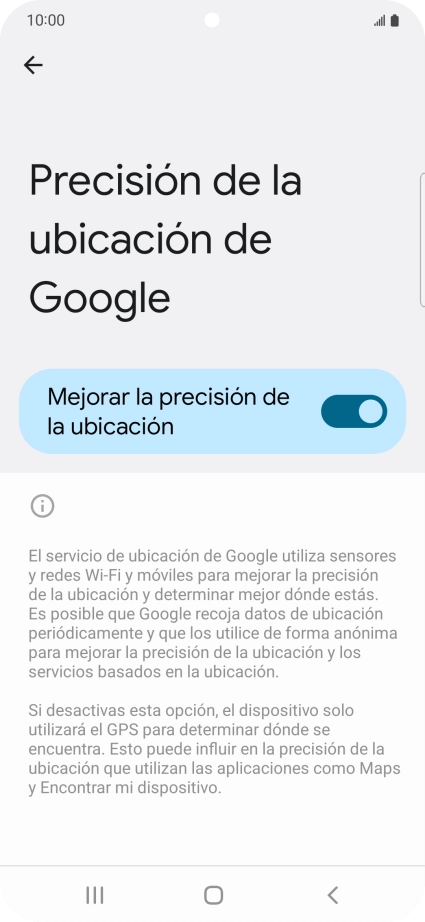 Pulsa el indicador junto a 