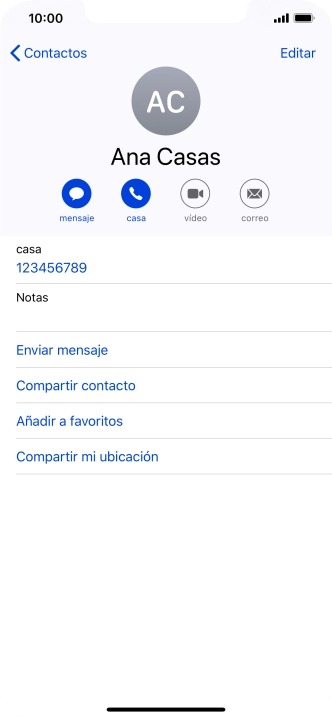 Desliza el dedo hacia arriba desde la parte inferior de la pantalla para terminar y volver a la pantalla de inicio.