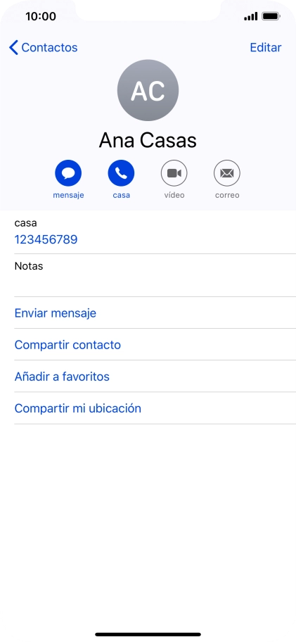 Desliza el dedo hacia arriba desde la parte inferior de la pantalla para terminar y volver a la pantalla de inicio.