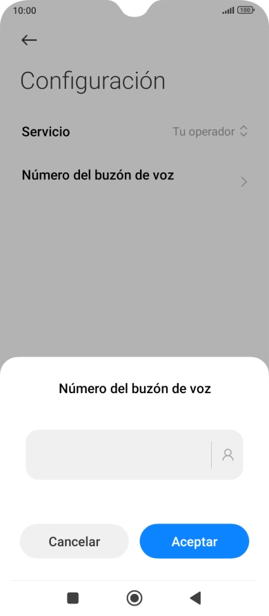 Introduce 22177 y pulsa Aceptar.