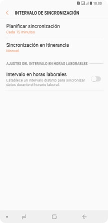 Pulsa Planificar sincronización.