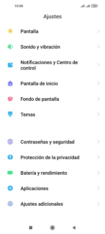 Pulsa Notificaciones y Centro de control.