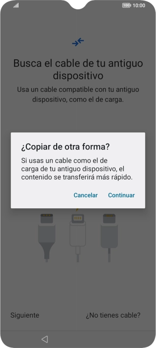 Pulsa Continuar.