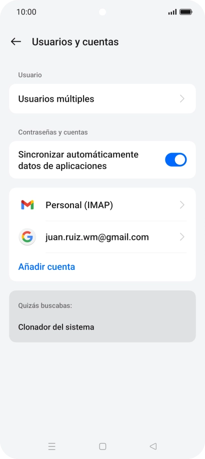 Pulsa el indicador junto a 