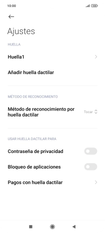 Pulsa  el indicador junto a los ajustes deseados para activarlos o desactivarlos.