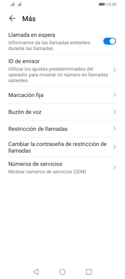 Pulsa Buzón de voz.