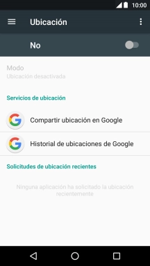 Pulsa el indicador para activar o desactivar la función.