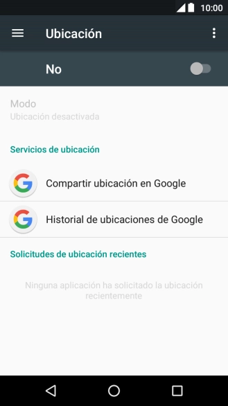 Pulsa el indicador para activar o desactivar la función.
