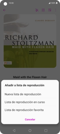 Pulsa Nueva lista de reproducción.