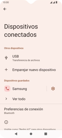 Pulsa la tecla de inicio para terminar y regresar a la pantalla de inicio.