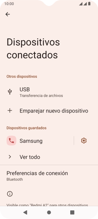 Pulsa la tecla de inicio para terminar y regresar a la pantalla de inicio.