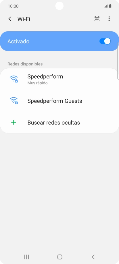Pulsa el icono de menú.