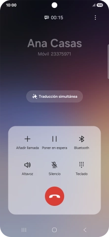 Pulsa Traducción simultánea.