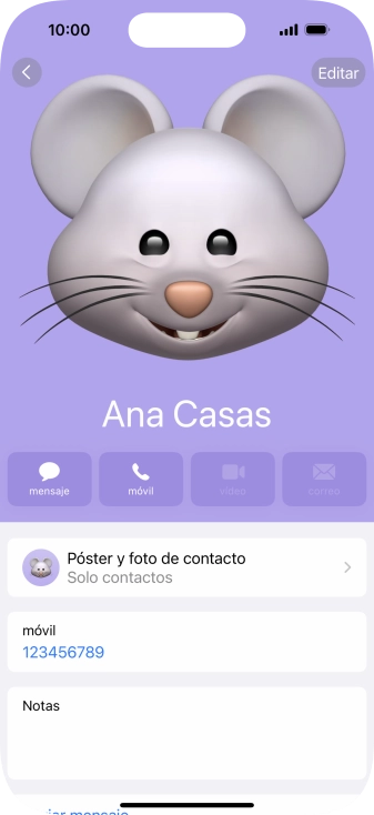 Desliza el dedo hacia arriba desde la parte inferior de la pantalla para terminar y volver a la pantalla de inicio.