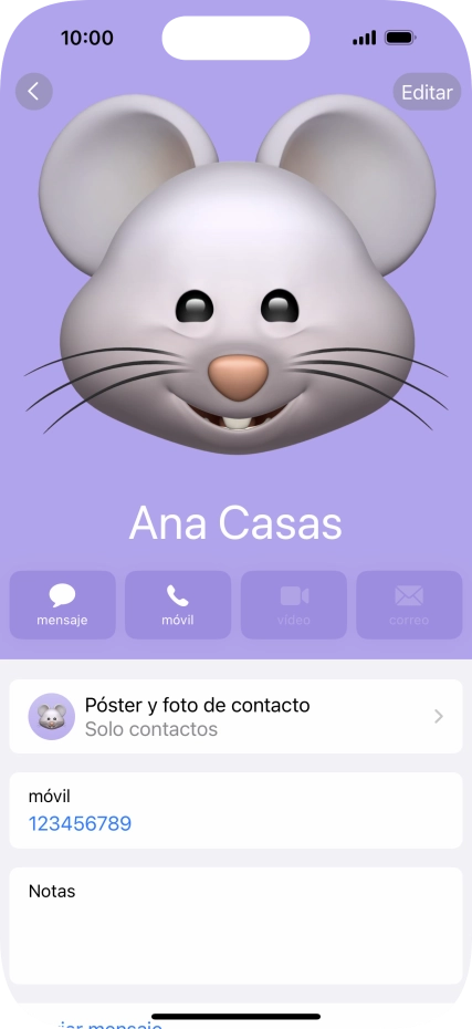 Desliza el dedo hacia arriba desde la parte inferior de la pantalla para terminar y volver a la pantalla de inicio.