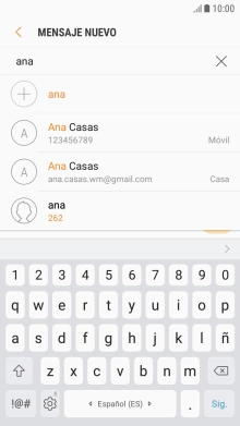 Pulsa el contacto deseado.