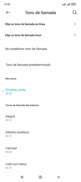 Pulsa la tecla de inicio para terminar y regresar a la pantalla de inicio.