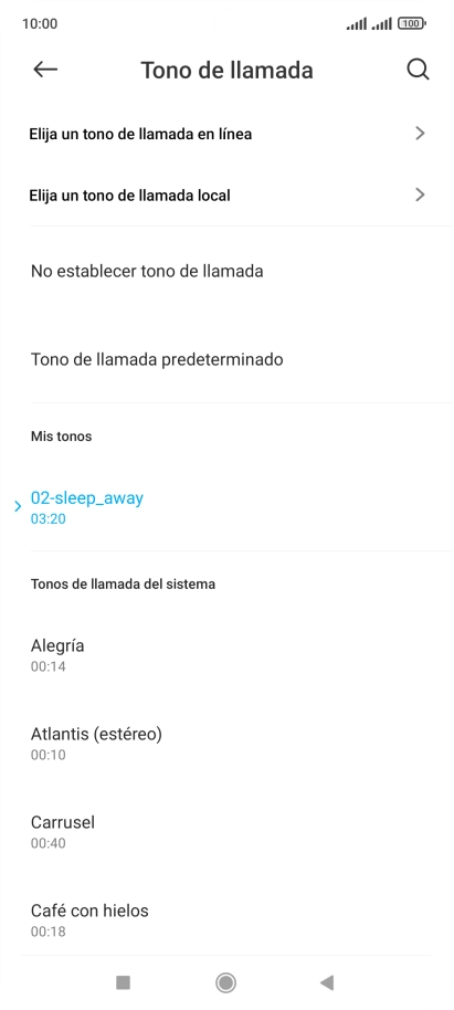 Pulsa la tecla de inicio para terminar y regresar a la pantalla de inicio.