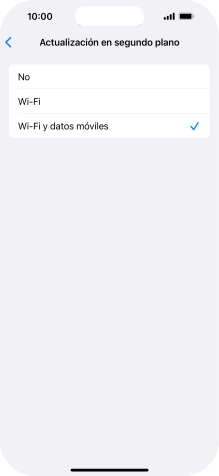 Para desactivar la actualización de apps en ejecución, pulsa No.