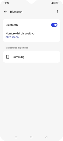 Pulsa el dispositivo Bluetooth deseado y sigue las indicaciones de la pantalla para vincular el dispositivo al teléfono.
