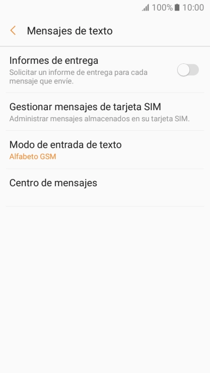 Pulsa Centro de mensajes.